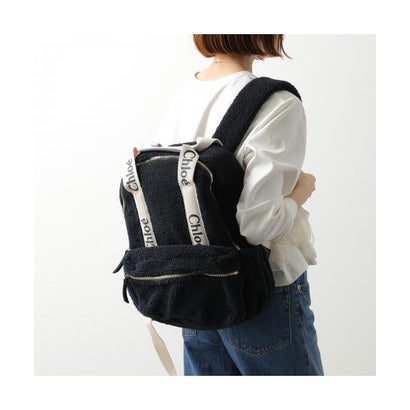 クロエ Chloe Chloe Kids うしろ側風呂敷き包み C20687 ボア ロゴタイプ 背嚢 （859/NAVY/米国海軍） バックパック・リュック-バッグ・小物・ブランド雑貨