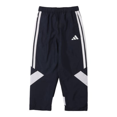 アディダス adidas ジュニア ウインドパンツ マストハブ カラーブロック 起毛 トリコット ウーブン 9/10丈 トラックパンツ キッズ KA1318 （レジェンドインク/ホワイト）