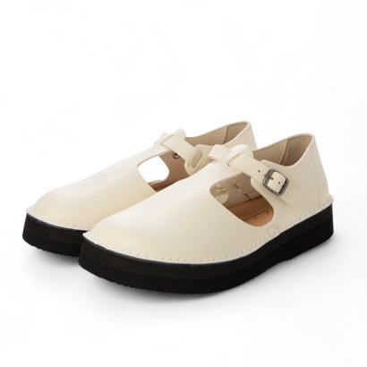 オーガニックハンドルーム Organic handloom GUNA PLATFORM 厚底本革ヒールガード付きサンダル （ホワイト）｜LOCOMALL（ロコンド公式ストア）