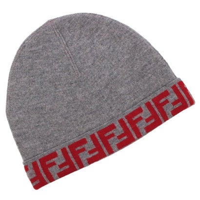 フェンディ FENDI 編み物帽 ビーニー レディース ガールズ FF柄 ズッカ柄 薄墨色 キッズ FENDI JUP063 AO29 F0WZ4 （GRIGIO）