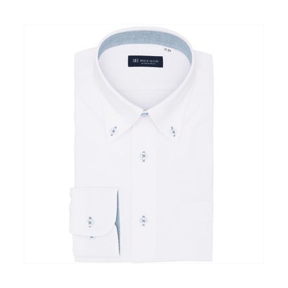 トーキョーシャツ TOKYO SHIRTS 【汗ジミ防止・ストレッチ】 ボタンダウン 長袖 形態安定 ニットシャツ （ホワイト）