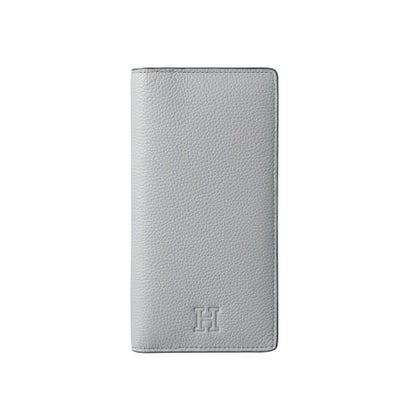 ヒロフ HIROFU 【ピウメノ】長紙入れ なめし革 か細い ロング ウォレット 本革（商いもの携帯電話：P25-65311） （ヘイル(896)）