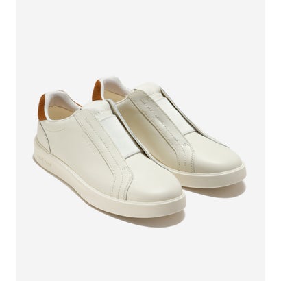 コール ハーン COLE HAAN グランド クロスコート リュクス スリッポンスニーカー womens （アイボリー レザー / CH タバコ スエード）