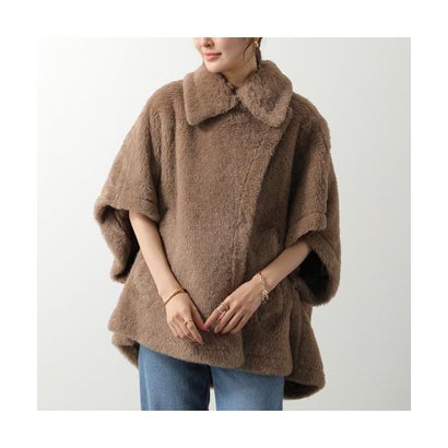 タグ付未使用♡ダイアグラム 2way シャギーフードポンチョ キャメル 36 MOCO フード付ポンチョタオル / キャメル［コンテックス］