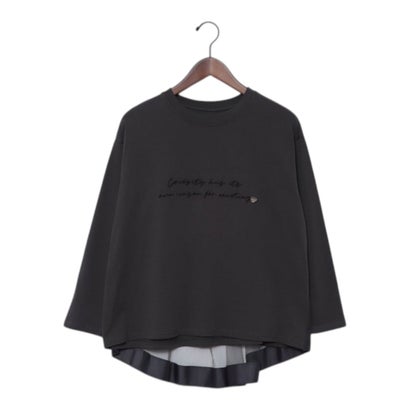 エグランティーヌ EGLANTINE バックチュールフレアカットソー （薄墨色）
