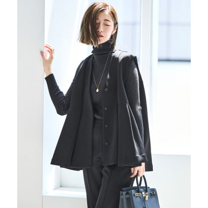 ルイルエブティック RUIRUE BOUTIQUE フレア ジレ & フレアパンツ セットアップ | オケージョンスーツ・セレモニースーツ・フォーマルスーツ・ママスーツ・パンツスーツ (ブラック)|LOCOMALL(ロコンド公式ストア)