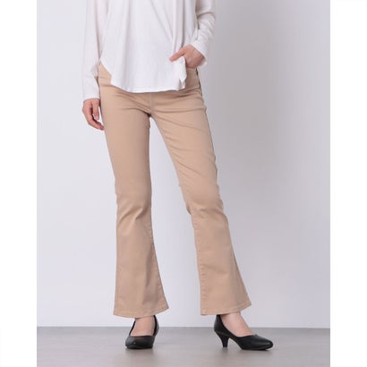 ガウディ GAUDI 製品染めスーパーストレッチフレアクロップドパンツ （BEIGE）