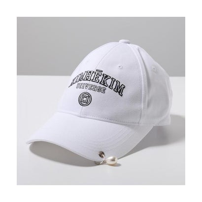 KIMHEKIM 野球旗がしら PEARL PIERCED BASEBALL CAP （HT04/WH/WHITE/白いこと）