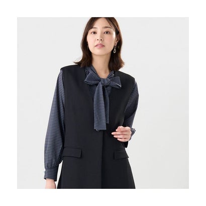 トーキョーシャツ TOKYO SHIRTS ロングジレ セットアップ可能 レディース （ブラック）