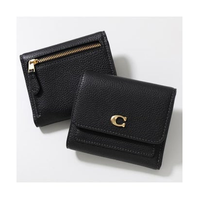 コーチ COACH COACH 二つ折り財布 ミラ CAO13 メタルロゴ (B4/BLACK/ブラック)