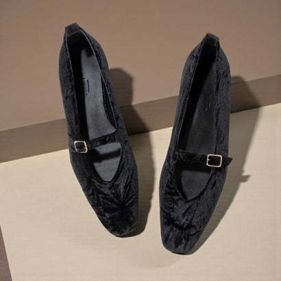 ペリーコ サニー PELLICO SUNNY ベロアフラットシューズ （BLACK）