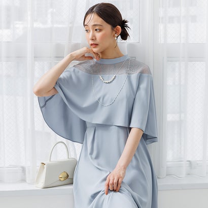 フォルムフォルマ form forma 【formformaオリジナル】ドレスワンピース/結婚式/パーティー/お呼ばれ （ブルー）