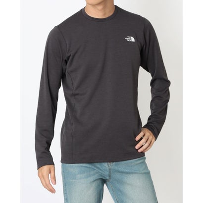 ザ・ノース・フェイス THE NORTH FACE メンズ トレッキング 長袖Tシャツ L/S QD Mid Crewロングスリーブキューディーミッドクルー NT62516 （ミックスチャコール）