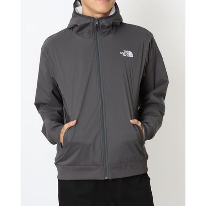 ザ・ノース・フェイス THE NORTH FACE メンズ アウトドアカジュアル ジャケット Reversible Tech Air Hoodieリバーシブルテックエアーフーディ NT62580 （グラファイトグレー×ホワイトミックスグレー）