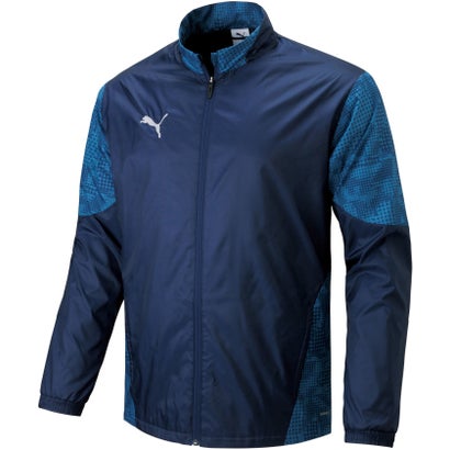 プーマ PUMA プーマ PUMA サッカー TEAMCUP 裏トリコット ウーブン JKT ジャケット アウター フルジップ ウインドブレーカー メンズ レディース （06 PUMANAVY）