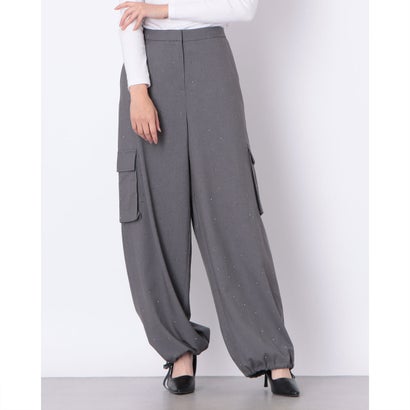 ガウディ GAUDI ラインストーンポイントパラシュートカーゴパンツ （GRIGIO）