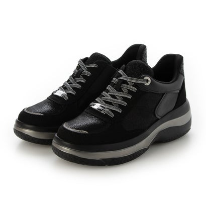 フィットジョイ FITJOY スルット・フィットジョイ 厚底6eyeletスニーカー （BLK）