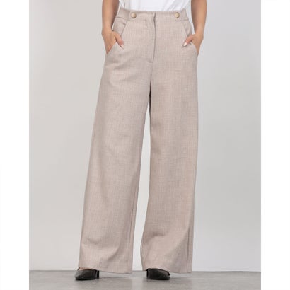 リナシメント RINASCIMENTO センタープレスツイードワイドパンツ （Beige）