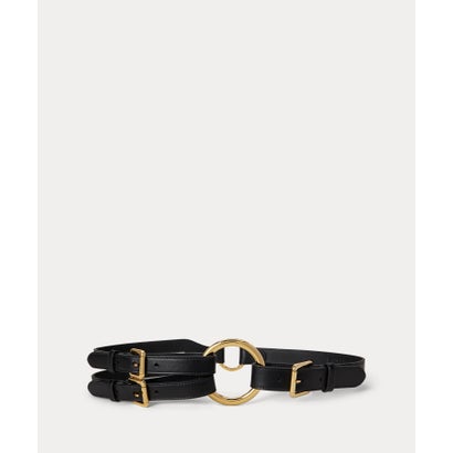 ローレン ラルフ ローレン LAUREN RALPH LAUREN トライストラップ Oリング レザー ベルト （001ブラック）