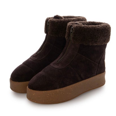 ミネトンカ MINNETONKA 【今季限定／再入荷なし】フロントジップボアブーツ 25m04-br （BROWN）
