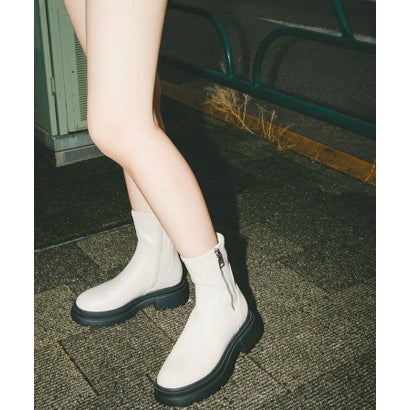 スティーブ マデン STEVE MADDEN 厚底サイドジップブーツ （ボーンリート）