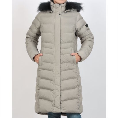 mont-bell モンベル トラベルロングダウンコート フード ベージュ L モンベル mont-bell コート （ベージュ） -ファッション通販