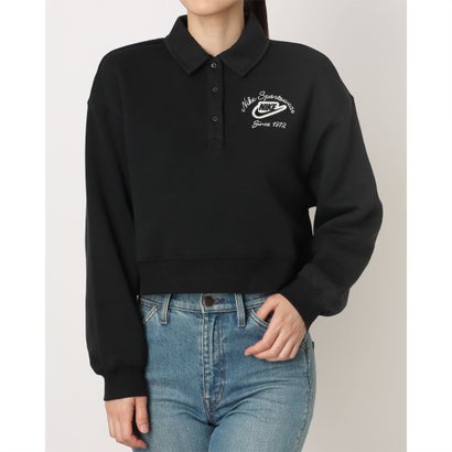 ナイキ NIKE レディース スウェットトレーナー ナイキ ウィメンズ NSW PHNX FLC COLLARED PO IM7487010 （BLACK）