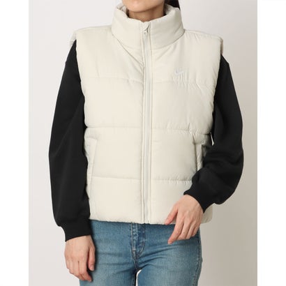 ナイキ NIKE レディース 中綿ジャケット ナイキ ウィメンズ NSW TF SYNFL CLSC ベスト FZ5923072 （LIGHT BONE/WHITE）