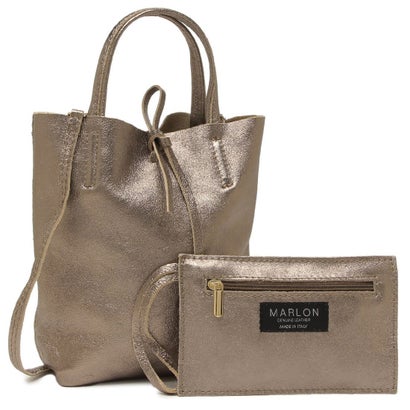 マーロンフィレンツェ MARLON FIRENZE ハンドバッグ ショルダーバッグ ショッパーミニ ゴールド ブラウン レディース MARLON BS0006 L005 （BRONZO） 7,841円