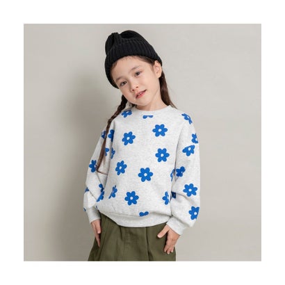 ブランシェス branshes 【DRC/裏起毛】アソートグラフィックトレーナー （86_MIX_フラワー総柄）画像