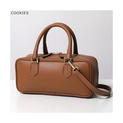 ロリステッラ LORISTELLA LORISTELLA ハンドバッグ 2889N FLAVIA ボストン型 ワイド （COOKIES/キャメル）