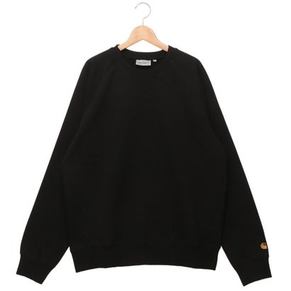 カーハート ワークインプログレス Carhartt WIP スウェット Carhartt WIP チェイススウェット ブラック メンズ レディース ユニセックス CHASE SWEAT I033660 00F （BLACK GOLD）