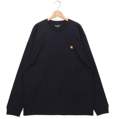 カーハート ワークインプログレス Carhartt WIP Tシャツ カットソー Carhartt WIP ロングスリーブチェイスTシャツ ネイビー メンズ レディース LS CHASE T-SHIRT I026392 00H （DARK NAVY GOLD）