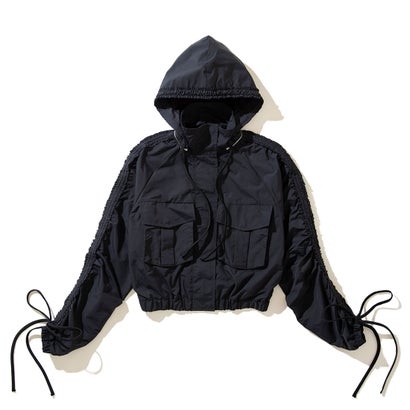 ナオキトミヅカ naokitomizuka ワイルドシングス ギャザード 上衣（WILD THINGS Gathered blouson） （black）