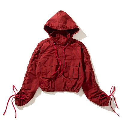ナオキトミヅカ naokitomizuka ワイルドシングス ギャザード 上衣（WILD THINGS Gathered blouson） （red）