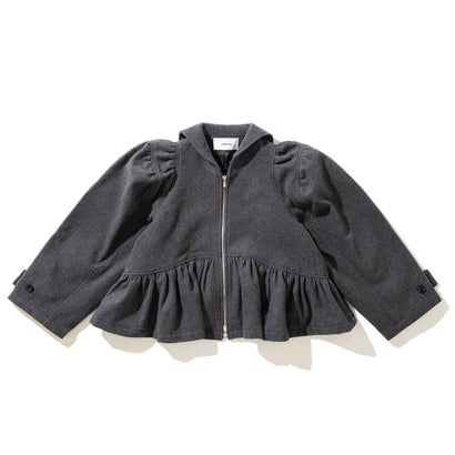ナオキトミヅカ naokitomizuka フロントジップ 上衣（Front zip jacket） （gray）