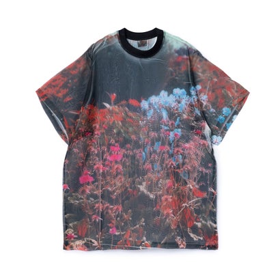 ノントーキョー NON TOKYO ダイレクトプリントシアープルオーバー（DIRECT PRINT SHEER T-SHIRT） （FLOWER）