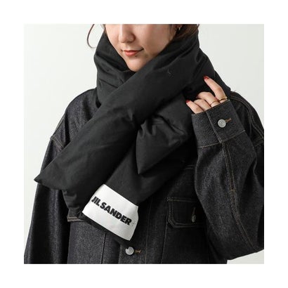 ジルサンダー Jil Sander JIL SANDER+ マフラー J40TE0002 J45296 ダウンスカーフ （001/BLACK-ブラック）