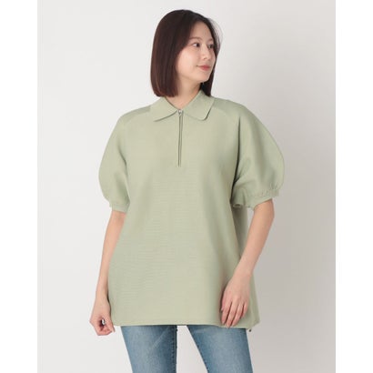 マノフ MANOF OVER KNIT POLO SHIRT （GREEN）