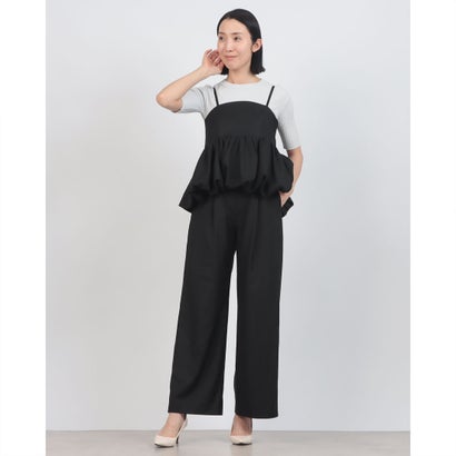 クラネ CLANE PEPLUM LAYERED ALL IN ONE （BLACK）