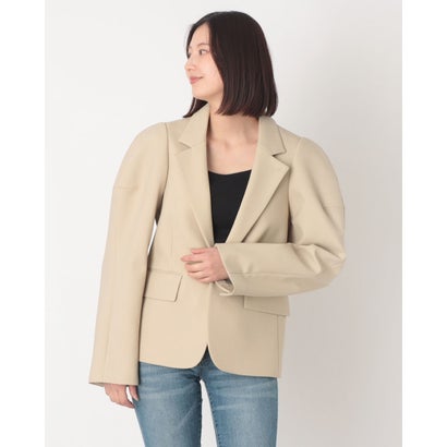 クラネ CLANE SCULPTED SLEEVE COMPACT JACKET （BEIGE） レディースファッション-その他