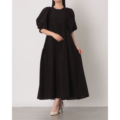 クラネ CLANE BUBBLE FRILL ONEPIECE （BLACK）