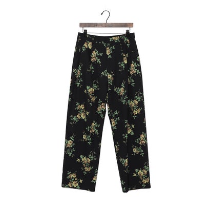 クラネ CLANE FLOWER TUCK PANTS （BLACK）