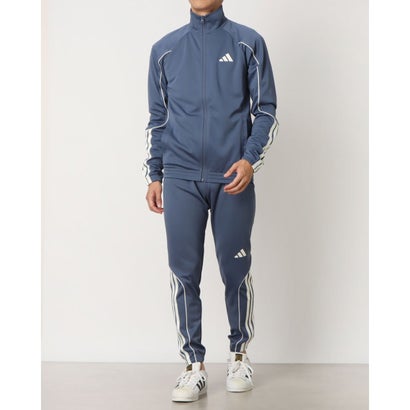 アディダス adidas メンズ ジャージ上下セット スリーストライプストラックスーツ JX5529 （プリラブドインク/オフホワイト）