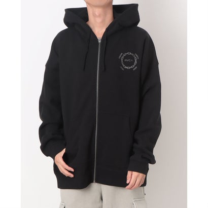 ルーカ RVCA メンズ アウトドア心地よい スウェットパーカー METAL URGY ZIP 固定ディスク サーフ スウェットパーカー BF042021 （BLK） メンズファッション-トップス-パーカー
