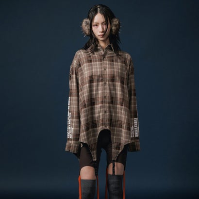ノントーキョー NON TOKYO 2WAフランネルチェックシャツ（2WAY FLANNEL CHECK SHIRT） （B. BEIGE）｜LOCOMALL（ロコンド公式ストア）