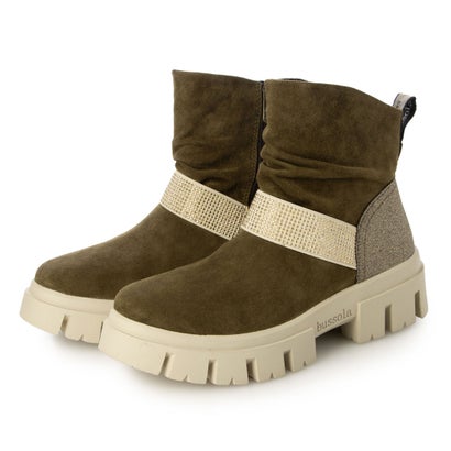 bussola ブソラ  CORVARA  アンクルベルトブーツ（SILK SUEDE SEPIA）