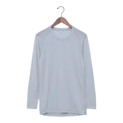 モンベル mont-bell モンベル スーパーメリノウール M.W. ラウンドネックシャツ Men's 男性用 （ライトシルバー）