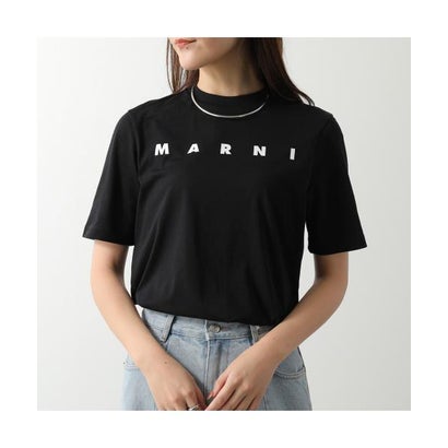マルニ MARNI MARNI KIDS 半袖 Tシャツ M01601 M00RF ロゴ （0M900/ブラック）