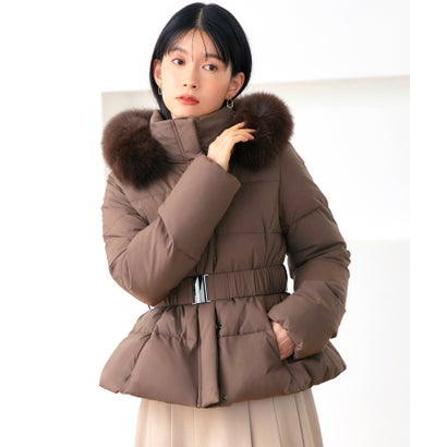 ルイルエブティック RUIRUE BOUTIQUE 洗える / 撥水加工 / 静電気防止 ｜ スタイルアップ ショートダウン ｜ アウター  / ダウンコート （モカ）